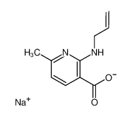 2-allylamino-6-methylnicotinic acid sodium salt_97484-94-1