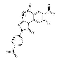 4-(3-Chlor-4,6-dinitro-phenyl)-3-methyl-1-(4-nitro-phenyl)-pyrazol-5-on_97493-71-5