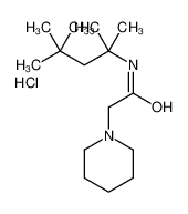 2-piperidin-1-yl-N-(2,4,4-trimethylpentan-2-yl)acetamide,hydrochloride_97497-28-4