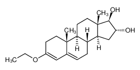 16α,17β-Dihydroxy-3-ethoxy-androstadien-(3,5)_975-00-8