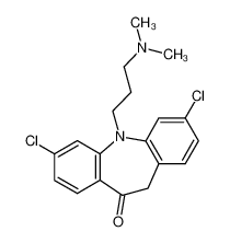 3,7-Dichloro-5-(3-dimethylamino-propyl)-5,11-dihydro-dibenzo[b,f]azepin-10-one_975-63-3