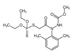 methyl 2-(2-((diethoxyphosphorothioyl)thio)acetyl)-2-(2,6-dimethylphenyl)hydrazine-1-carboxylate_97512-43-1