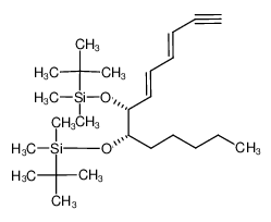 (3E,5E)-(7R,8S)-7,8-Bis-(tert-butyl-dimethyl-silanyloxy)-trideca-3,5-dien-1-yne_97514-96-0