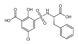 (S)-3-(N-(1-carboxy-2-phenylethyl)sulfamoyl)-5-chloro-2-hydroxybenzoic acid_97529-78-7