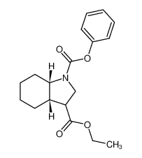 (3aS,7aS)-Octahydro-indole-1,3-dicarboxylic acid 3-ethyl ester 1-phenyl ester_97542-72-8