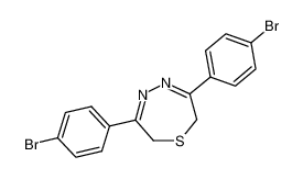 2,7-dihydro-3,6-bis(4-bromophenyl)-1,4,5-thiadiazepine_97556-23-5