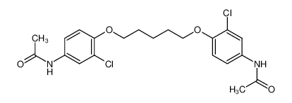 N-{4-[5-(4-Acetylamino-2-chloro-phenoxy)-pentyloxy]-3-chloro-phenyl}-acetamide_97572-07-1