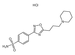 4-[5-(3-Piperidin-1-yl-propyl)-[1,2,4]oxadiazol-3-yl]-benzenesulfonamide; hydrochloride_97574-93-1