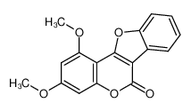 1,3-dimethoxy-benzofuro[3,2-c]chromen-6-one_97580-74-0