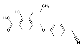 4-(4-Acetyl-3-hydroxy-2-propylbenzyloxy)phenylacetonitrile_97581-58-3