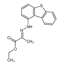2-(Dibenzothiophen-1-yl-hydrazono)-propionic acid ethyl ester_97583-85-2