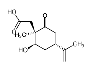 ((1R,2R,4R)-2-Hydroxy-4-isopropenyl-1-methyl-6-oxo-cyclohexyl)-acetic acid_97591-81-6