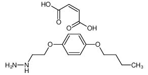 [2-(4-Butoxy-phenoxy)-ethyl]-hydrazine; compound with (Z)-but-2-enedioic acid_97596-66-2