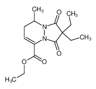 2,2-diethyl-8-methyl-1,3-dioxo-2,3,7,8-tetrahydro-1H-pyrazolo[1,2-a]pyridazine-5-carboxylic acid ethyl ester_97598-70-4
