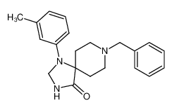 8-benzyl-1-m-tolyl-1,3,8-triaza-spiro[4.5]decan-4-one_976-94-3