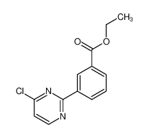 3-(4-Chloro-pyrimidin-2-yl)-benzoic acid ethyl ester_97604-13-2