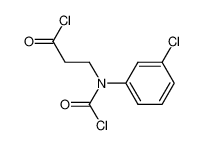 N-chloroformyl-3-(m-chloroanilino)propionic acid chloride_97608-42-9
