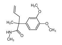 2-(3,4-Dimethoxy-phenyl)-2-methyl-pent-4-enoic acid methylamide_97611-79-5