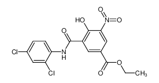 5-Nitro-6-hydroxy-3-aethoxycarbonyl-benzoesaeure-(2,4-dichlor-anilid)_97617-19-1