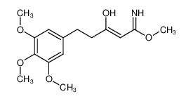 (Z)-3-Hydroxy-5-(3,4,5-trimethoxy-phenyl)-pent-2-enimidic acid methyl ester_97619-72-2