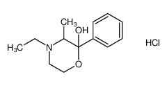 4-Ethyl-3-methyl-2-phenylmorpholin-2-ol hydrochloride_97630-97-2