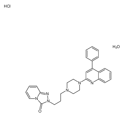 2-[3-[4-(4-phenylquinolin-2-yl)piperazin-1-yl]propyl]-[1,2,4]triazolo[4,3-a]pyridin-3-one,hydrate,hydrochloride_97634-06-5