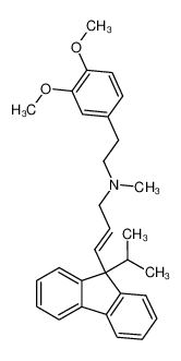 N-methyl-N-homoveratryl-3-(9-isopropylfluoren-9-yl)-2-propen-1-amine_97634-21-4