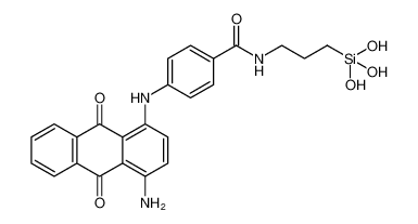 4-((4-amino-9,10-dioxo-9,10-dihydroanthracen-1-yl)amino)-N-(3-(trihydroxysilyl)propyl)benzamide_97650-32-3