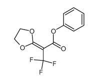 2-(1-phenoxycorbonyltrifluoroethylidene)-1,3-dioxolane_97651-65-5