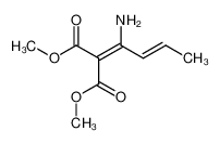 2-((E)-1-Amino-but-2-enylidene)-malonic acid dimethyl ester_97652-61-4