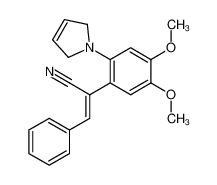 2-(2,5-dihydro-1H-pyrrol-1-yl)-4,5-dimethoxy-α-(phenylmethylene)benzeneacetonitrile_97655-20-4
