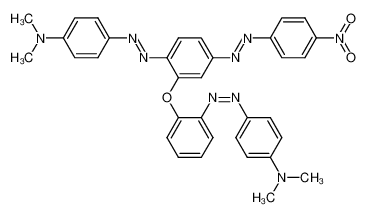 (N,N-Dimethylanilin-(4-azo-2)-5-(4-nitro-phenylazo)-phenyl)-(N,N-dimethylanilin-(4-azo-2)-phenyl)-ether_97657-13-1