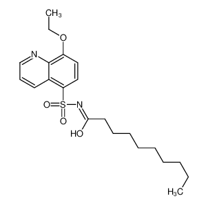 N-(8-ethoxyquinolin-5-yl)sulfonyldecanamide_97658-06-5