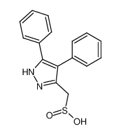 (4,5-diphenyl-1(2)H-pyrazol-3-yl)-methanesulfinic acid_97661-40-0