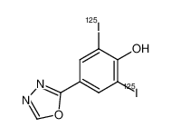 I-125 2-(3,5-diiodo-4-hydroxyphenyl)-1,3,4-oxadiazole_97663-41-7