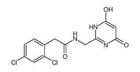 2-(2,4-dichlorophenyl)-N-((6-hydroxy-4-oxo-1,4-dihydropyrimidin-2-yl)methyl)acetamide_97681-68-0