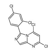 Imidazo[1,5-a]pyrimidine, 2,4-dichloro-6-(2,4-dichlorophenyl)-_97681-85-1
