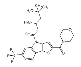 3,5,5-trimethyl-1-(2-(morpholine-4-carbonyl)-6-(trifluoromethyl)-4H-furo[3,2-b]indol-4-yl)hexan-1-one CAS:97682-01-4 manufacturer & supplier