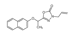 3-allyl-5-(1-(naphthalen-2-yloxy)ethyl)-1,3,4-oxadiazol-2(3H)-one_97682-12-7