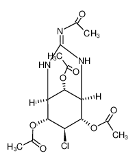 (1α,5α,6α,7β,8α,9α)-3-(Acetylimino)-7-chlor-2,4-diazabicyclo(3.3.1)nonan-6,8,9-triol-triacetat_97684-54-3