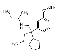 N-sec.Butyl-2-cyclopentyl-2-(3-methoxy-phenyl)-pentylamin_97691-77-5