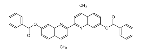 7,7'-bis-benzoyloxy-4,4'-dimethyl-[2,2']biquinolinyl_97692-09-6