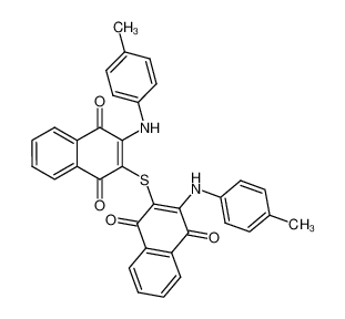 Bis-(2-p-toluidino-1,4-naphthochinonyl-(3))-sulfid_97692-10-9