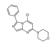 Imidazo[1,5-a]pyrimidine, 4-chloro-2-(4-morpholinyl)-6-phenyl-_97692-69-8