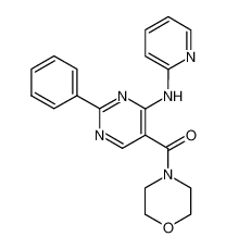 4-((2-phenyl-4-(2-pyridinylamino)-5-pyrimidinyl)carbonyl)morpholine_97693-14-6