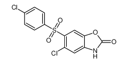 2(3H)-Benzoxazolone, 5-chloro-6-[(4-chlorophenyl)sulfonyl]-_97693-78-2
