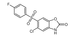 2(3H)-Benzoxazolone, 5-chloro-6-[(4-fluorophenyl)sulfonyl]-_97693-79-3