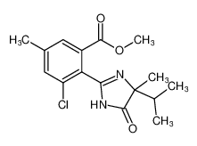 methyl 3-chloro-2-(4-isopropyl-4-methyl-5-oxo-4,5-dihydro-1H-imidazol-2-yl)-5-methylbenzoate_97698-93-6