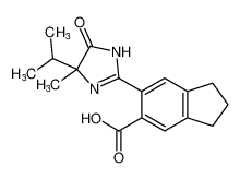 6-(4-isopropyl-4-methyl-5-oxo-4,5-dihydro-1H-imidazol-2-yl)-2,3-dihydro-1H-indene-5-carboxylic acid_97699-08-6