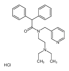 2-[(2,2-diphenylacetyl)-(pyridin-3-ylmethyl)amino]ethyl-diethylazanium,chloride_97702-92-6